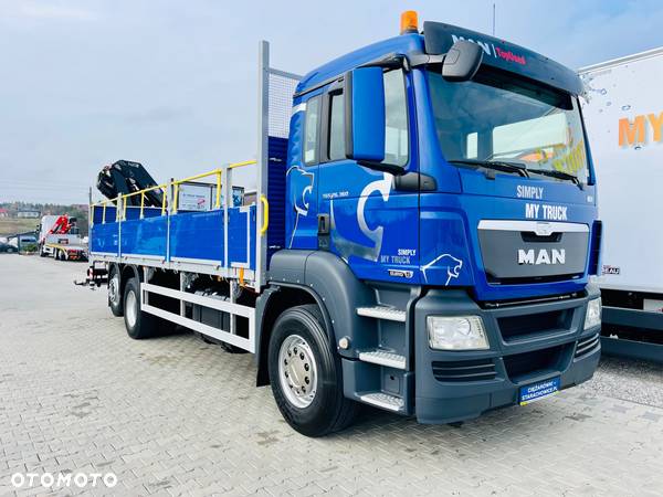 MAN TGS 26.360 E5 TGX TGM manual 6x2 budowlanka / 18Epal + HDS z pilotem żuraw , dzwig , kran , krane , świeżo sprowadzony - 2