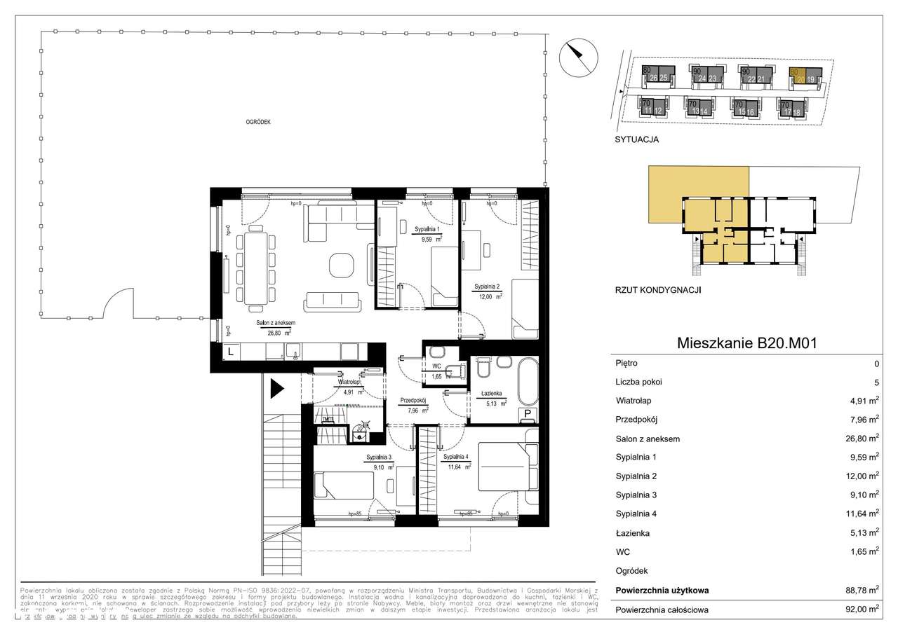 5-pokojowe mieszkanie 89m2 Bezpośrednio - Pełny obrazek: 2/7