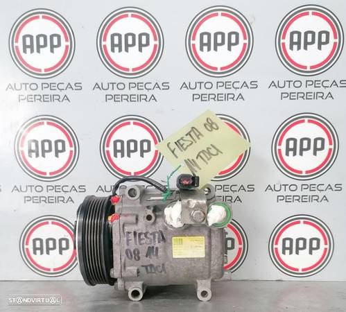 Compressor ar condicionado Ford Fiesta 1.4 TDCI de 2008. - 1