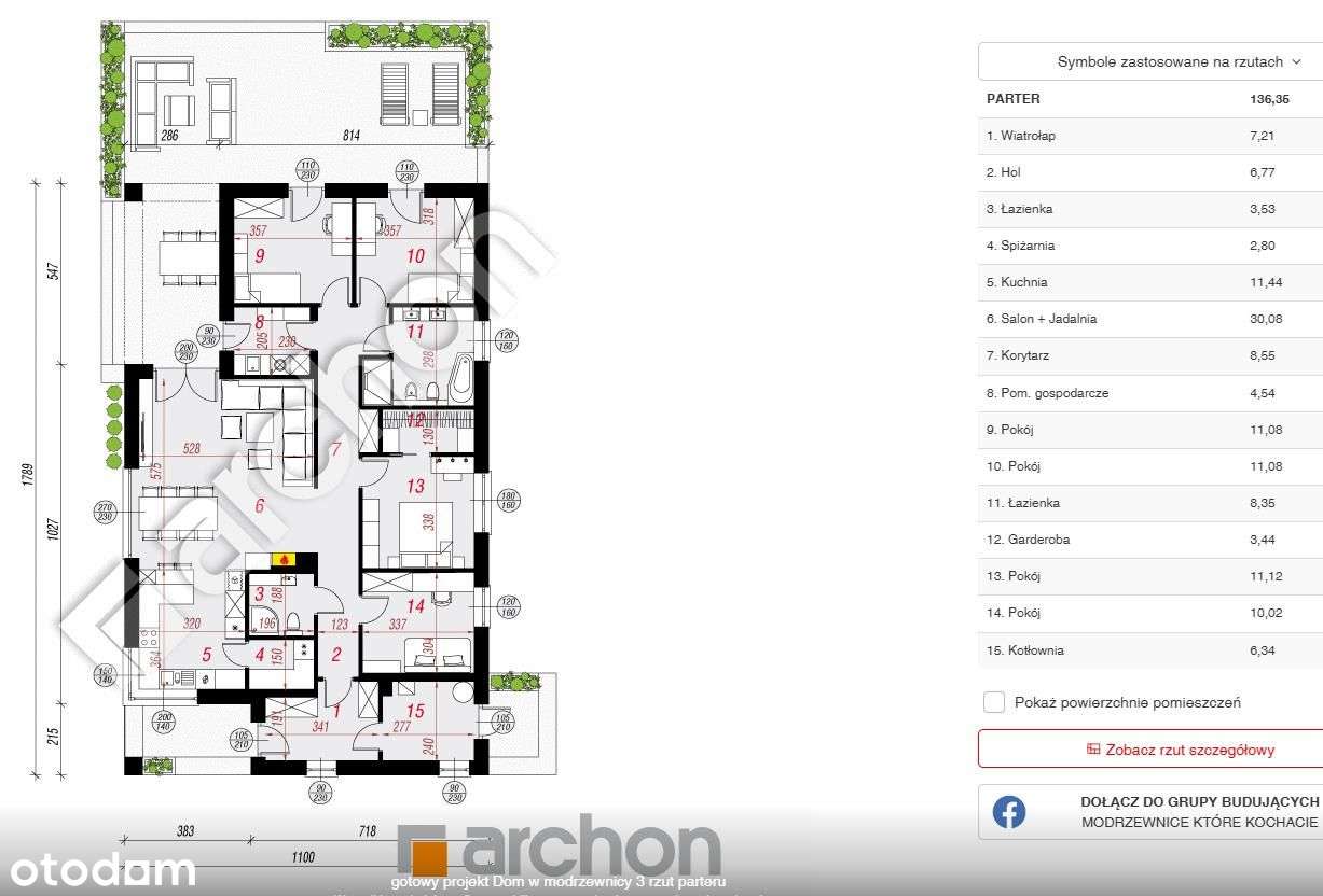 Olchawa działka budowlana z projektem Nowy Wiśnicz - Pełny obrazek: 5/20