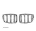 GRELHAS FRONTAIS PARA BMW X1 09+ CROMADAS - 1