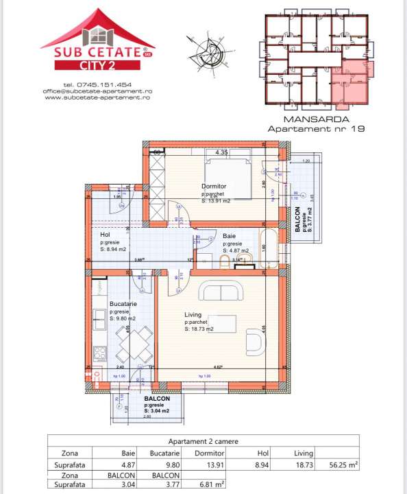 Apartament 2 camere Subcetate-8