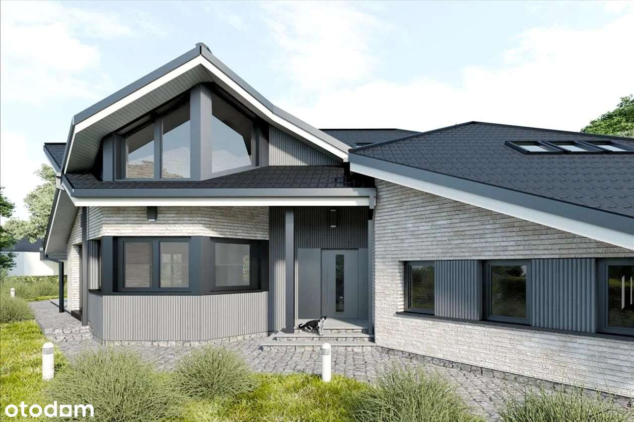 Dom wolnostojący, stan surowy otwarty, działka 12 ar - Pełny obrazek: 4/13