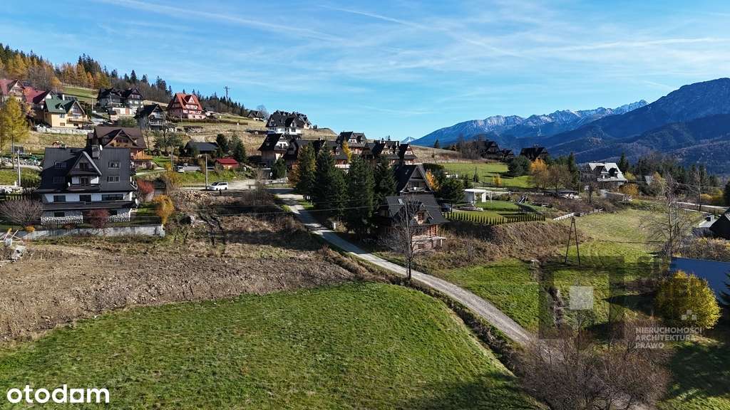 Działka z poz.na budowę, widok na panoramę Tatr-0
