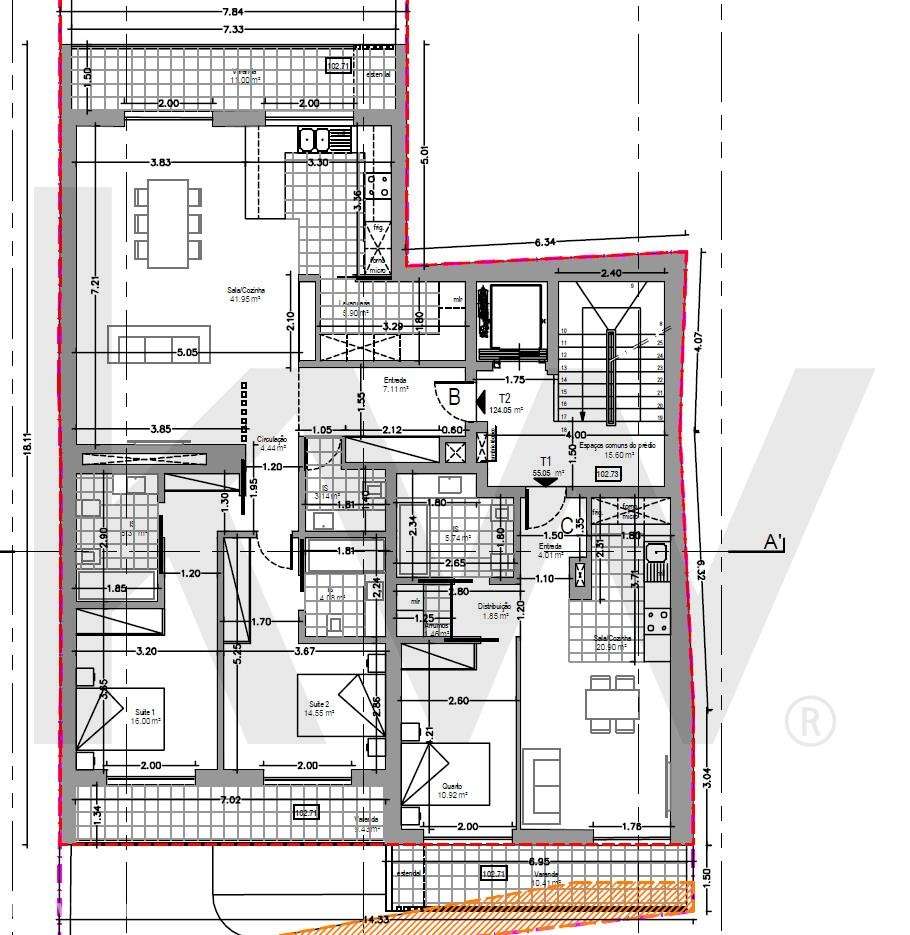 Terreno com projeto aprovado para 5 apartamentos - Livramento  Azueira-4