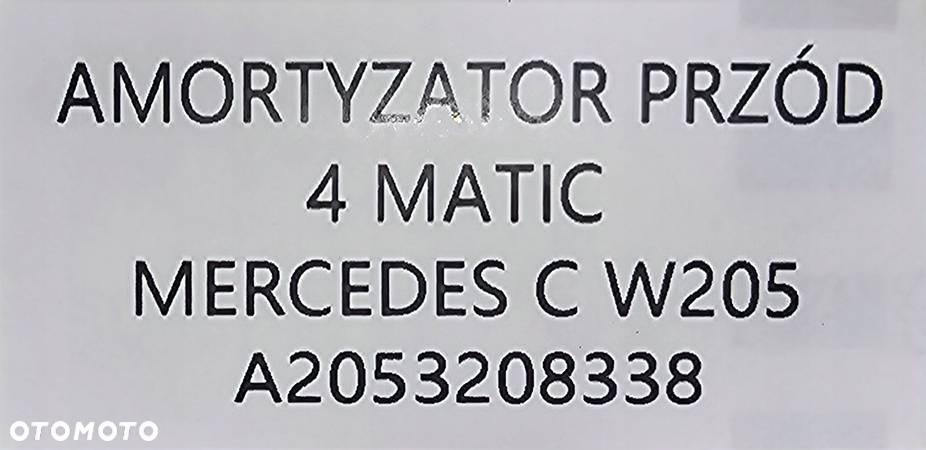 NOWY ORYGINALNY AMORTYZATOR PRZÓD MERCEDES C W205 4 MATIC - A2053208338 - 5