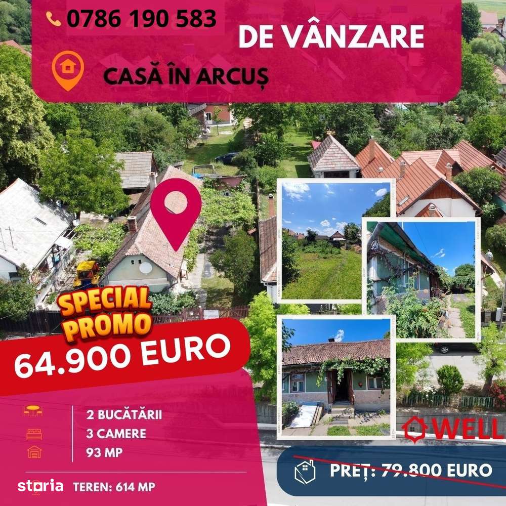 De vânzare casă de locuit în Arcuș! - Imagine principală: 1/14