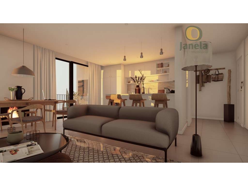 Maravilhoso T2 NOVO com piscina, jardim e garagem, perto do Aeropor... - Grande imagem: 2/8