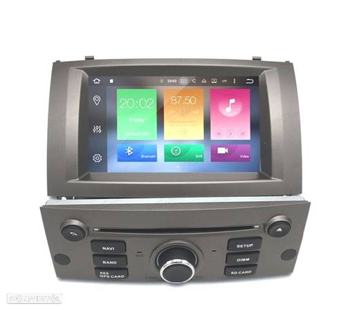 AUTO RÁDIO GPS 7" ANDROID 11 PARA PEUGEOT 407 04 – 10 - 1