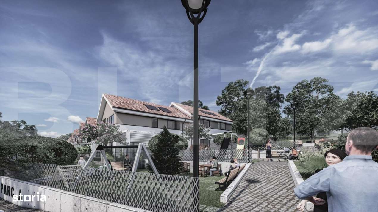 Ansamblu rezidential  cu case tip Duplex de 118mp pe Valea Chintaului - Imagine principală: 4/11