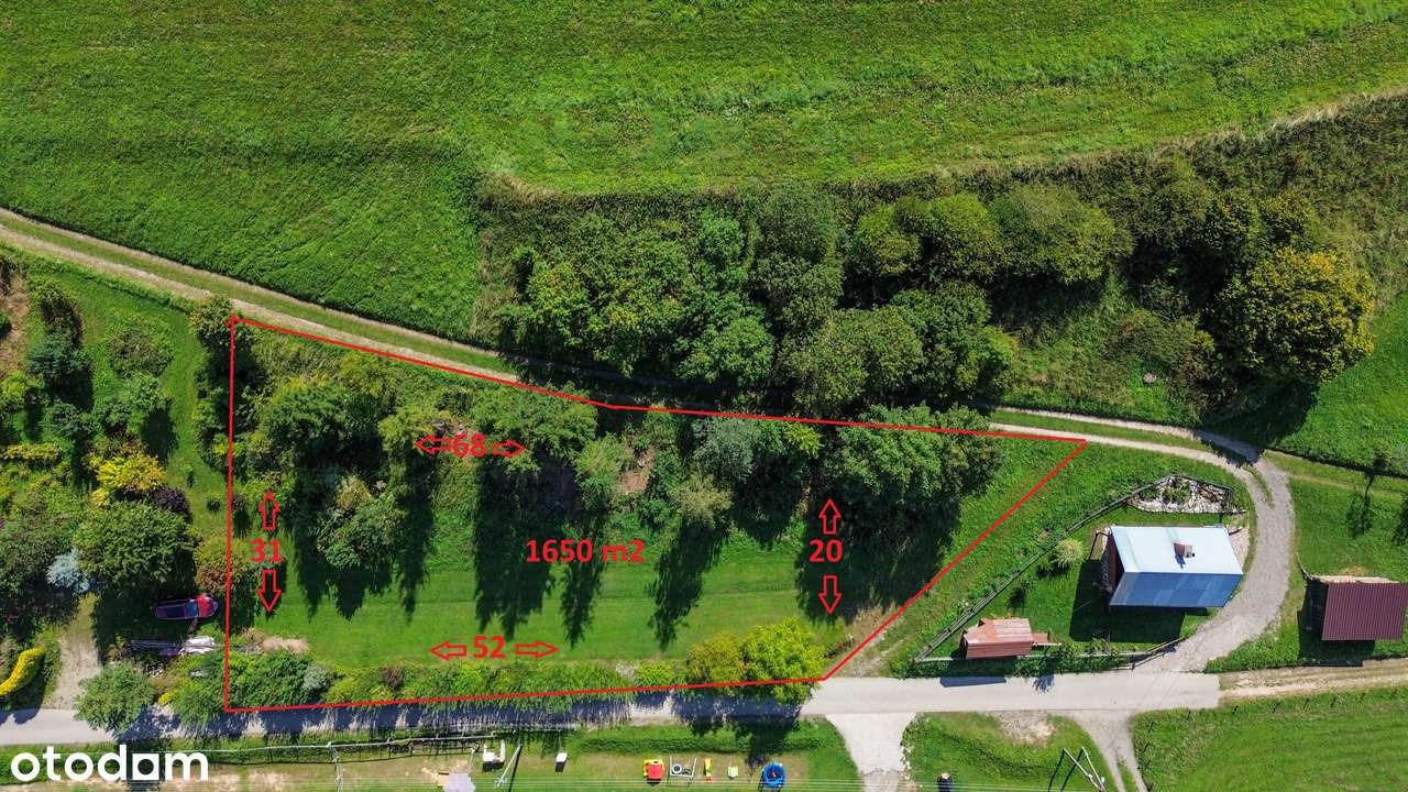 Budowlana działka w sąsiedztwie Pienin, gmina Krościenko nad Dunajcem.-1