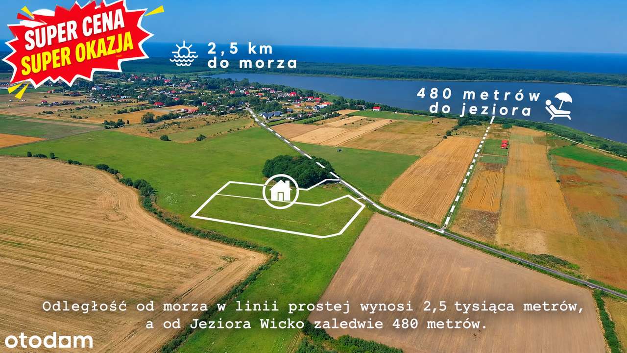 DZIAŁKA BUDOWLANA 760 m² – JEZIERZANY | BLISKO JEZIORA I MORZA-0