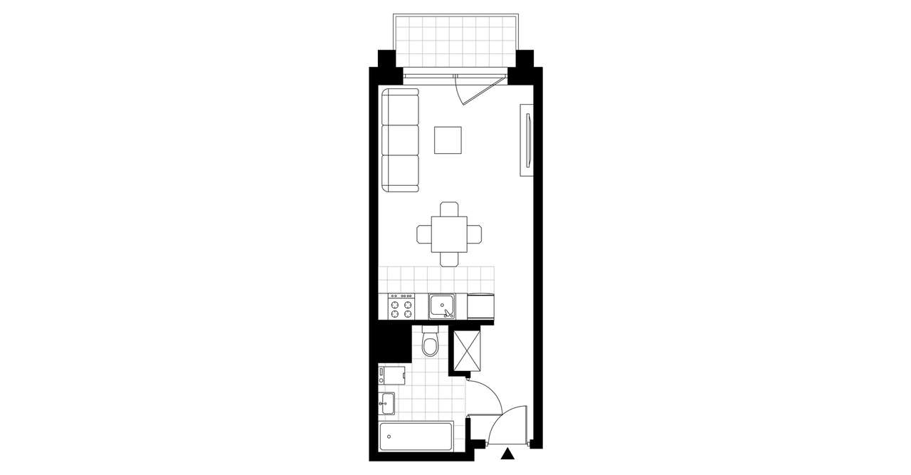 Bulvar Apartments | mieszkanie 1-pok. | C.5.04 - Pełny obrazek: 4/9