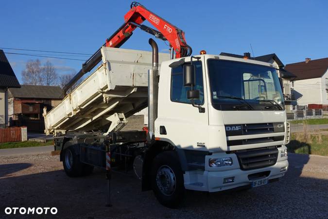 DAF CF 75.310 WYWROTKA 3-STR+HDS FASSI F110/HYDROBURTA/ROTATOR/NISKI PRZEBIEG/DMC19T/4x2/SPROWADZONY - 6