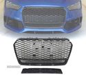 GRELHA DIANTEIRA PARA AUDI A7 LOOK RS7 15-18 PRETO - 1