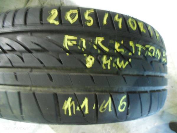 OPONA POJEDYNKA  205/40R17 FIRESTONE SZ90 DOT 1116 7,8MM - 1