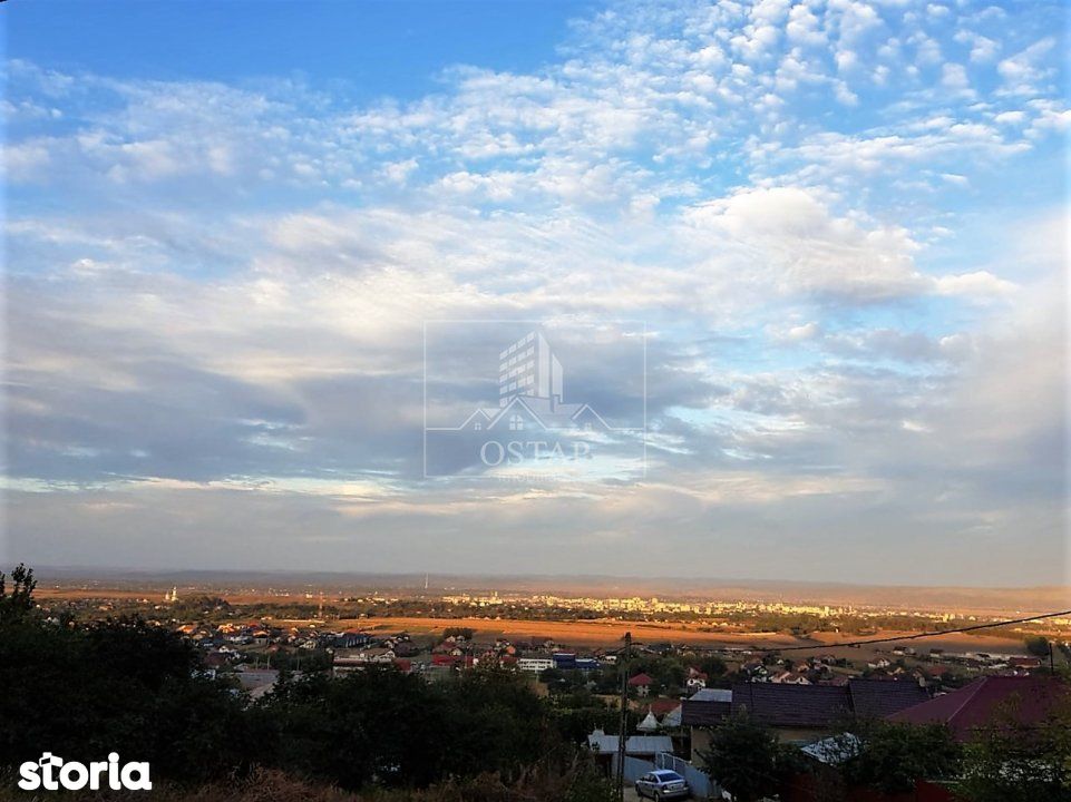 Magura-Dealu Mare-vila P+M-teren 1. 420 mp-vedere panoramica spre oras