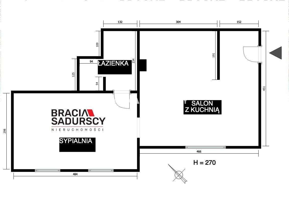 Bonowice, 2 pokoje mieszkanie lub gabinet-2