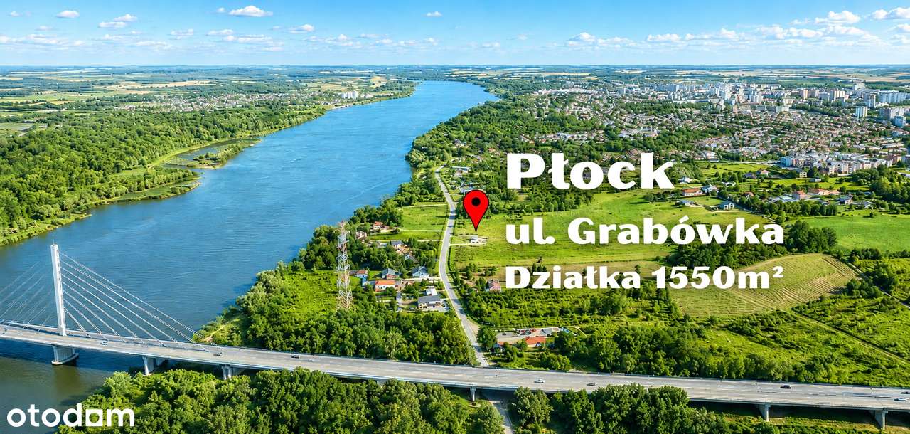 Działka budowlano-usługowa na obrzeżach Płocka 15,5a z widokiem na...