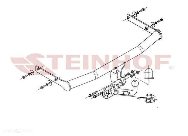 Hak holowniczy+WIĄZKA 7PIN do Volkswagen Polo 3/5 drzwi od 2001 do 2009 - 2