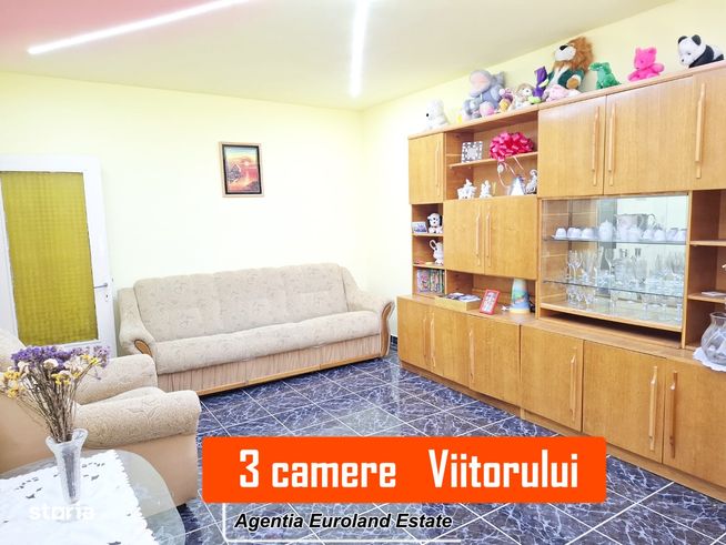 Comision cumparator 0! 3 camere decomandat, parter cu balcon, Us-0