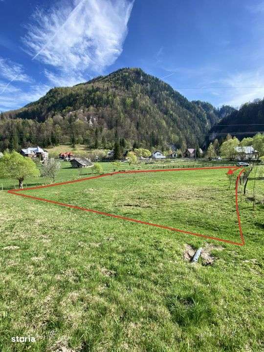 Teren panoramic insorit, utilitati, panta mica si padure, turism sau v-6