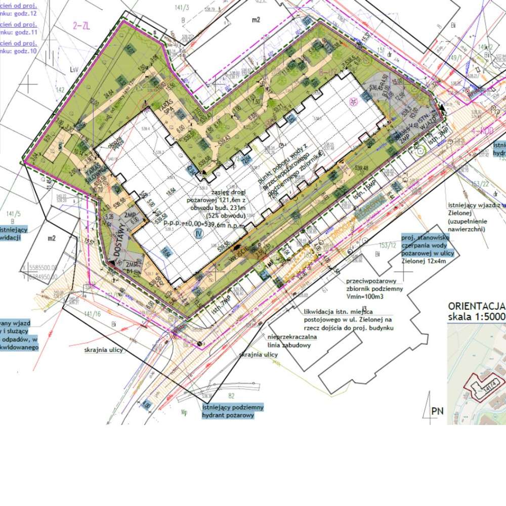 Działka przy parku z pozwoleniem na budowę hotelu - Pełny obrazek: 5/5