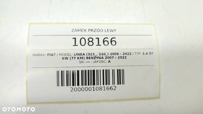 ZAMEK PRZÓD LEWY DRZWI FIAT LINEA EUROPA - 7