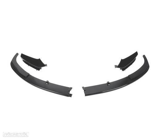 SPOILER LIP FRONTAL PARA BMW F10 F11 10- LOOK M-PERFORMANCE PRETO BRILHANTE - 2