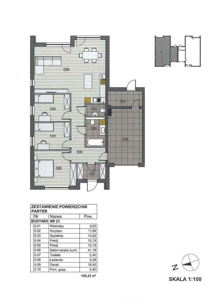 Kobylnica, os. Marsylia, dom - bliźniak, stan deweloperski, 125,23 m2-3