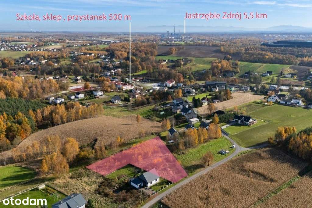 Działka w pięknym otoczeniu z komfortowym dojazdem i mediami w drodze-4