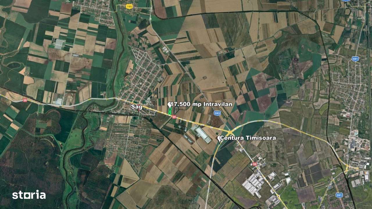 Teren Intravilan, 17500 mp, Sag, Timis, DN69-2