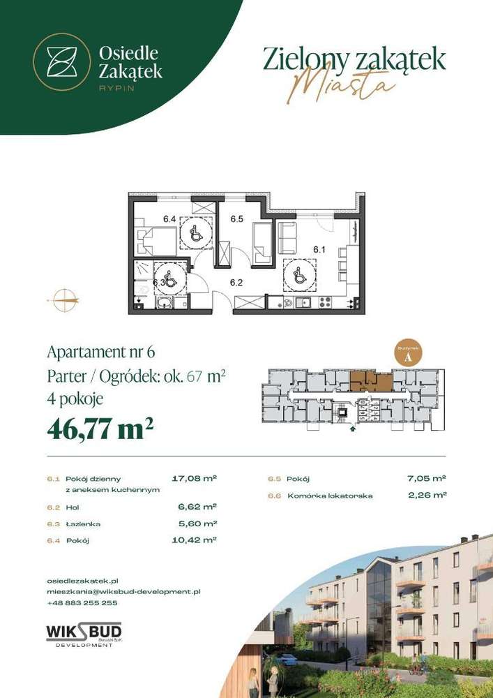 Osiedle Zakątek mieszkanie M6 - Pełny obrazek: 2/7