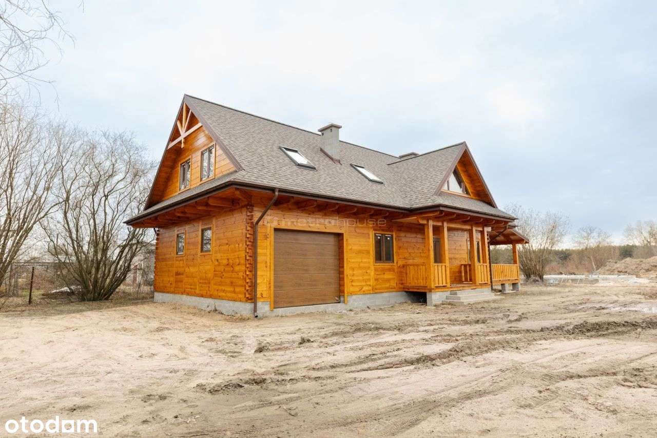 Piękny i duży dom z bali 206m² 4 pokoje - Pełny obrazek: 4/18