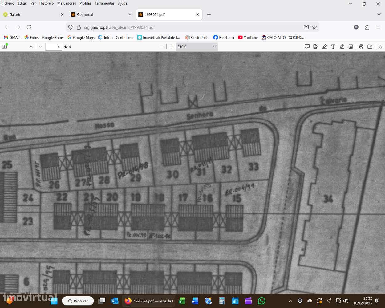 Lote para moradia 3 frentes com 3 pisos proximo aos Carvalhos-3