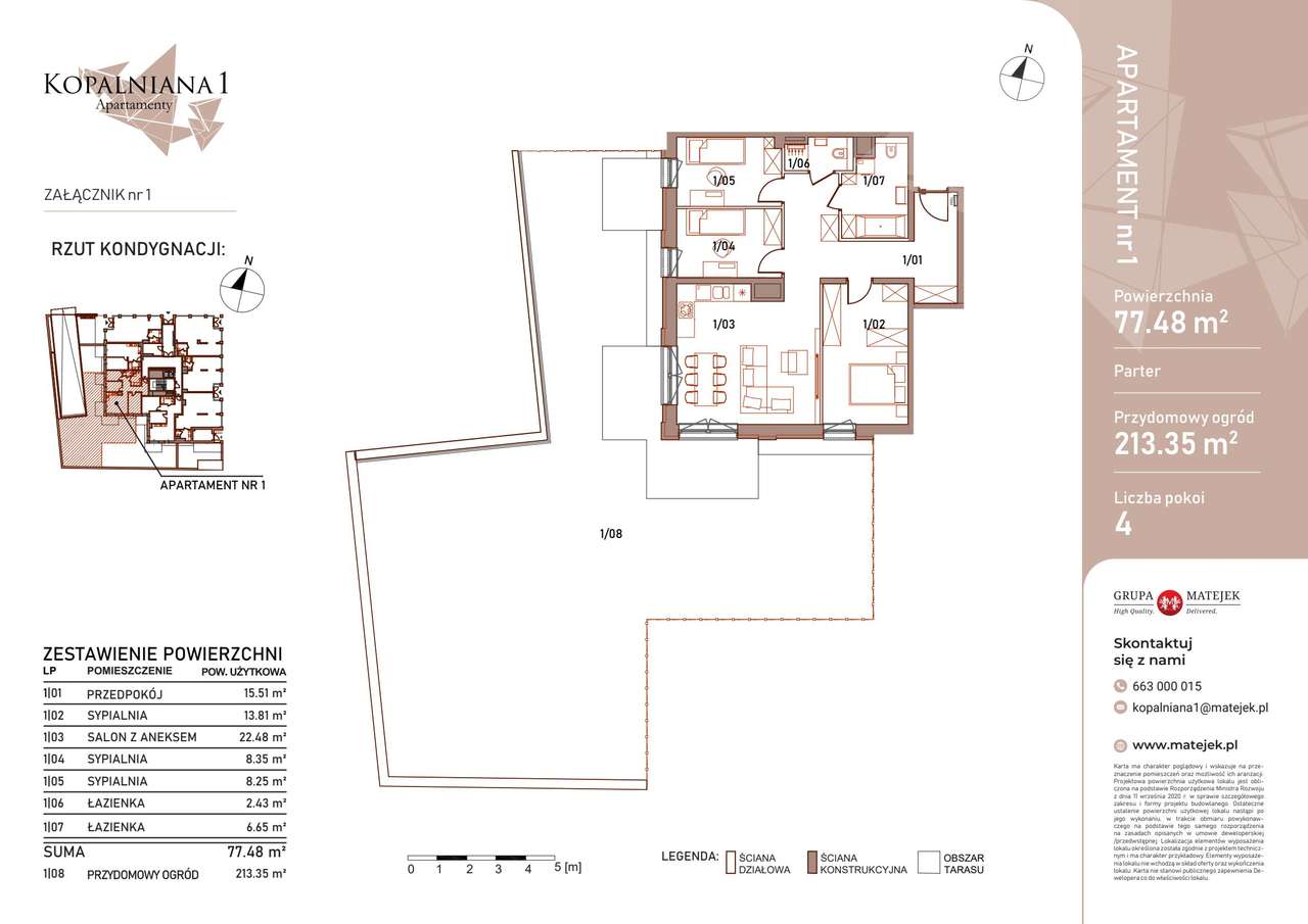 Kopalniana 1 | apartament 4-pok. | 1 - Pełny obrazek: 3/8
