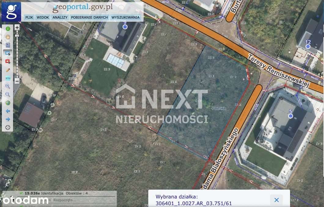 Działka Poznań Kiekrz blisko jeziora 1033m2 Mpzp-3