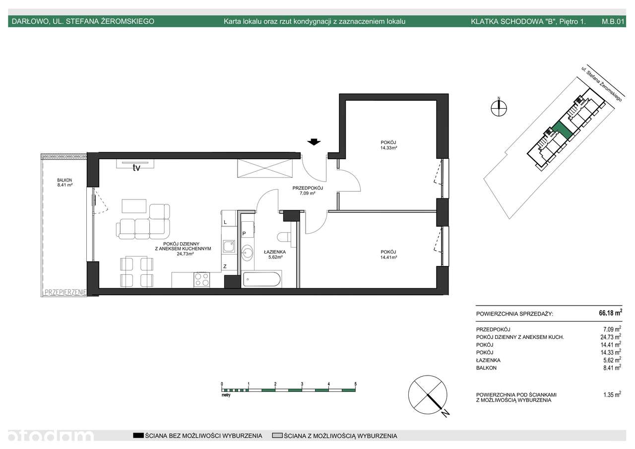 APARTAMENT/ 3 POKOJE / BALKON/ KOMÓRKA LOKATORSKA/ GARAŻ-5