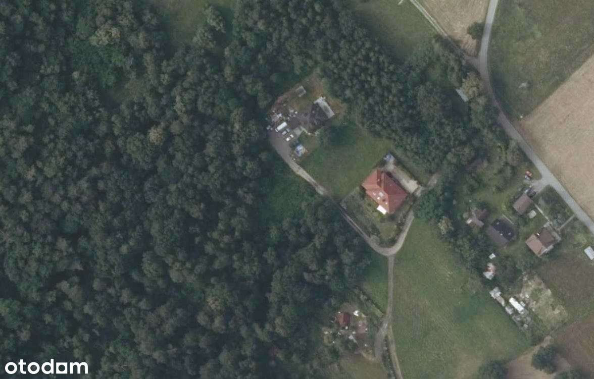 gm. Mogilany, Włosań, 10 a, pod lasem, budowlana, media,cicho, zielono-2