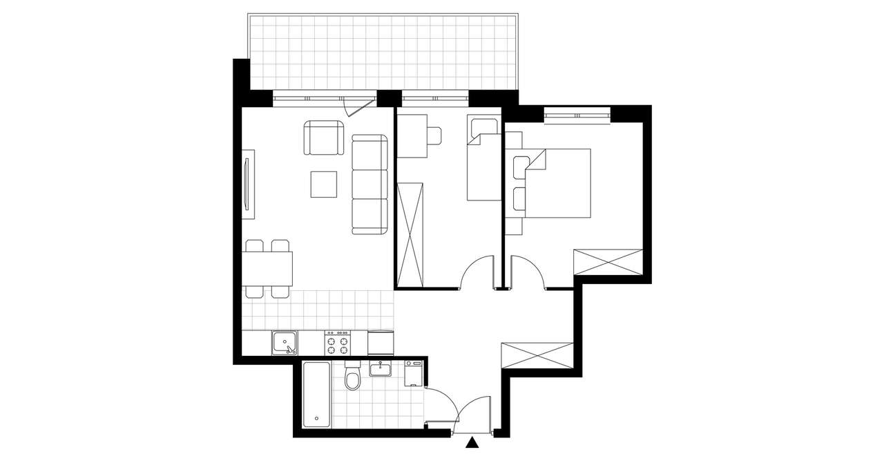 3-pokojowe mieszkanie 63m2 + balkon - Pełny obrazek: 3/8