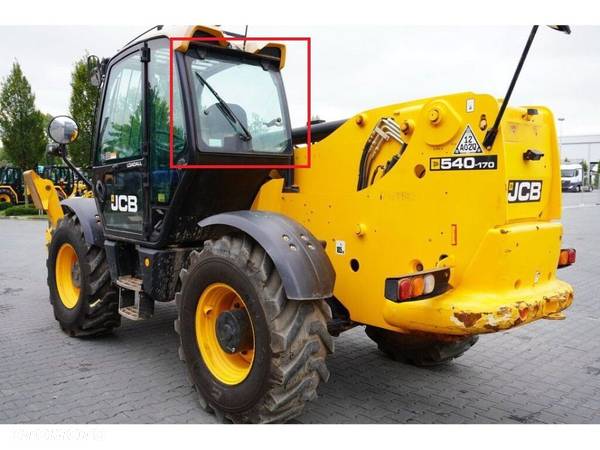 Szyba Szyby ŁADOWARKI TELESKOPOWEJ JCB TYŁ nr 105 - 2