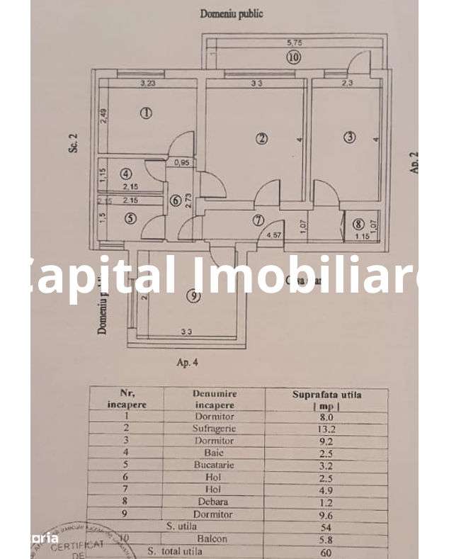 Apartament 3 camere, Obelisc, zona Liceelor - Imagine principală: 4/8
