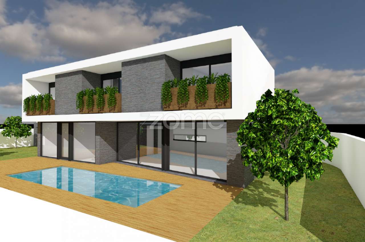 Terreno com projeto aprovado para moradia de Luxo T4 com piscina - Grande imagem: 2/15