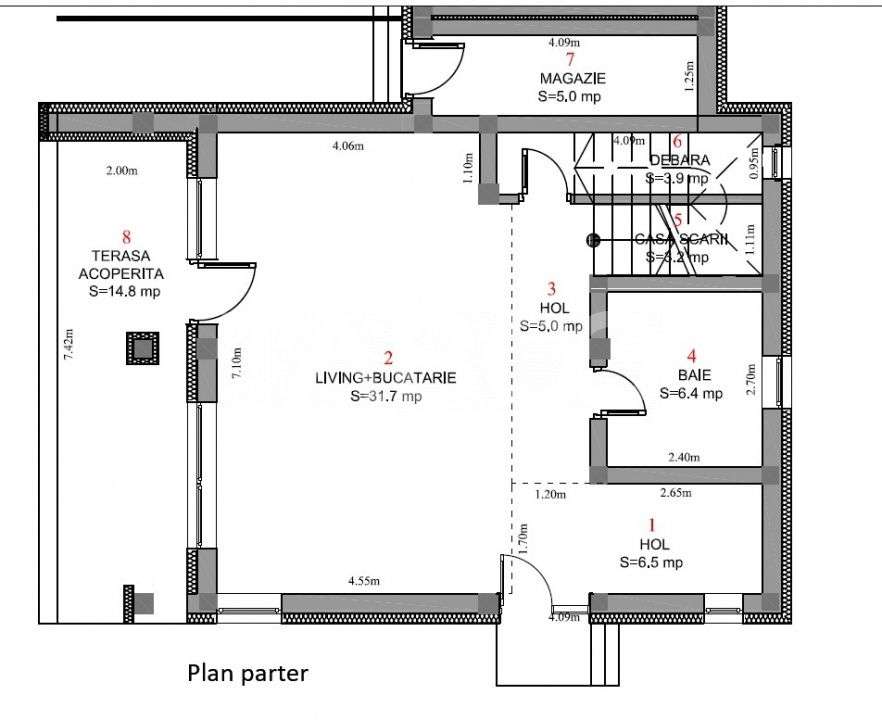 Casa de vanzare 380mp teren liber 4 camere 2 parcari Selimbar - Imagine principală: 4/17