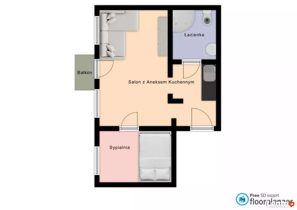 Blok, 2 pokoje - super lokalizacja w centrum-inwestycja lub dla siebie-6