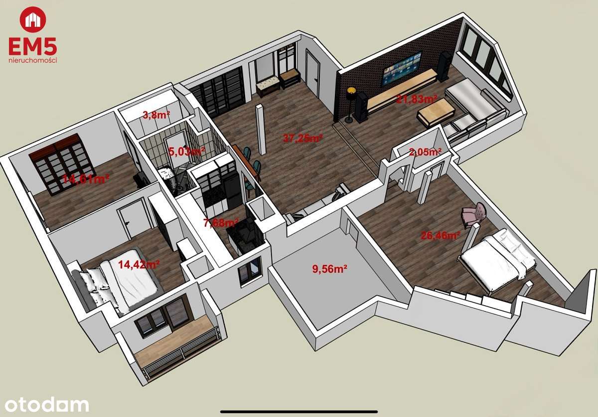 Mieszkanie centrum Białystok - Pełny obrazek: 2/16