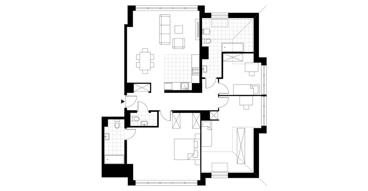 4-pokojowe mieszkanie 106m2 Bez Pośredników - Pełny obrazek: 3/8