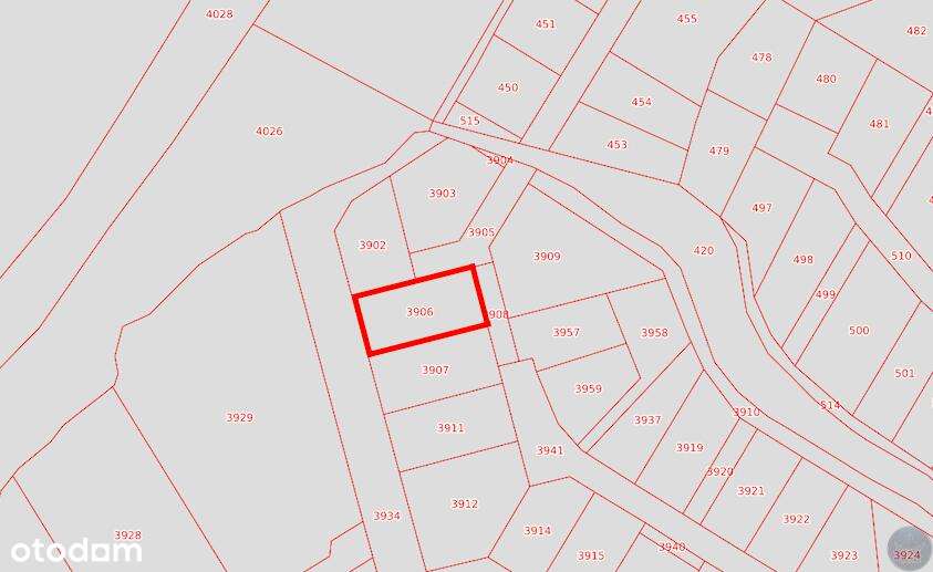 Działka budowlana_MPZP_Trzebnica_1305m2 - Pełny obrazek: 4/5