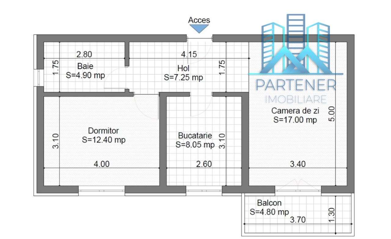 Comision 0%!Apart. 2 camere,decomandat,Valea Lupului-Pacurari+Parcare!-6