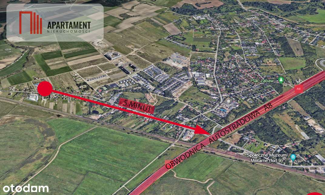 Działka inwestycyjna z szybkim dostępem do Aow - Pełny obrazek: 2/3